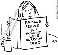 literary cartoon book dead people 1564